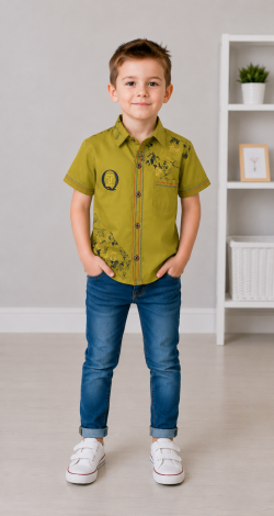 Stylish Boys Shirt 3-6 Years Short Sleeve