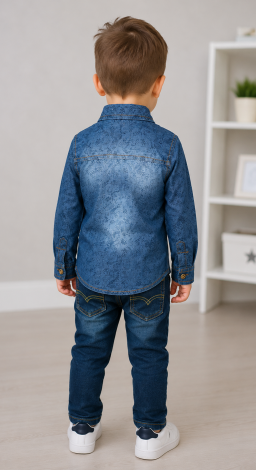 Denim shirt for a boy