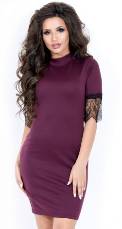 Dress sleeve with lace
