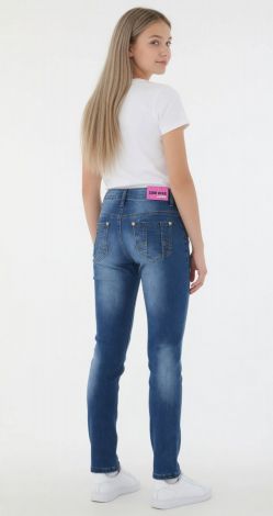 Подростковые синие джинсы-скинни COW DING JEANS
