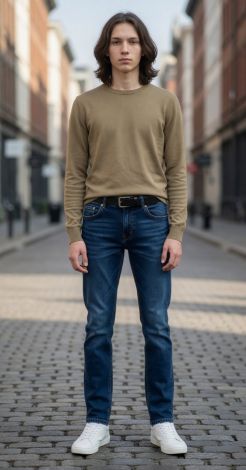 Blue jeans for teenage boys—a stylish and comfortable choice!