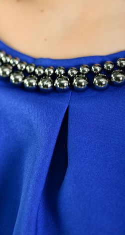 Dress with pearls