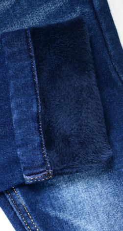 Children's jeans with fleece