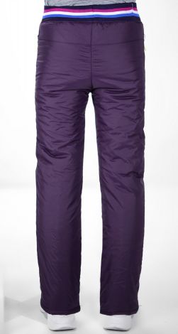 Trousers raincoat fabric on a synthetic winterizer for girls