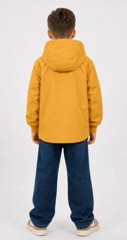 Reversible boys windbreaker green-yellow - Image 5