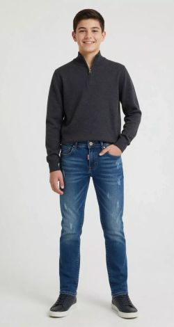 Blue jeans for teenage boys—a stylish and comfortable choice!