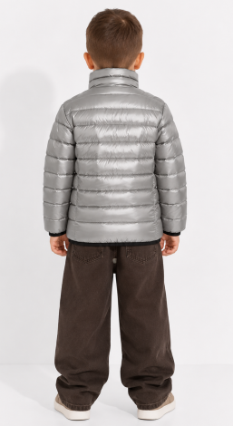 Boys embroidered windbreaker grey