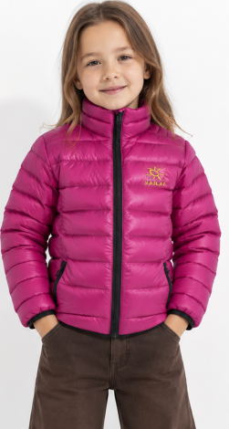 Girls embroidered windbreaker pink