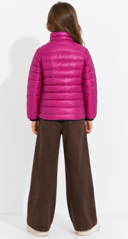 Girls embroidered windbreaker pink
