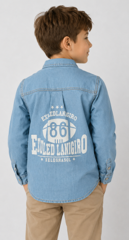 Denim shirt for a boy