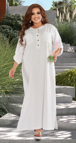 Linen tunic dress of large size