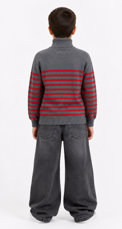 Sweater for a boy with stripes