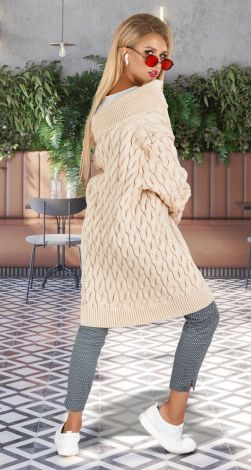 Warm knitted cardigan