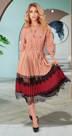 Stylish pleated dress