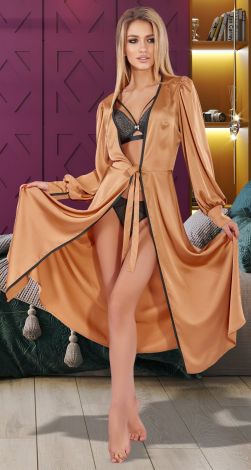Silk dressing gown