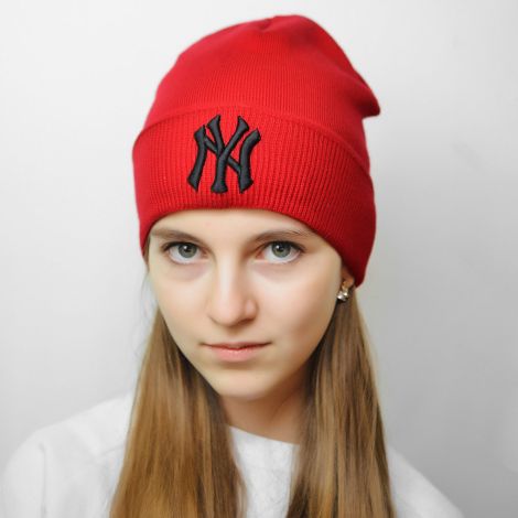 Hat New York red