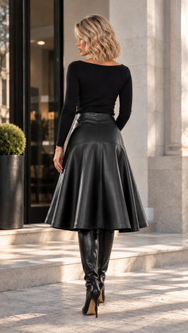 Eco leather skirt - Image 11