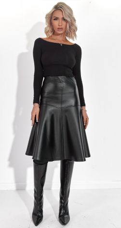 Юбка из эко  кожи