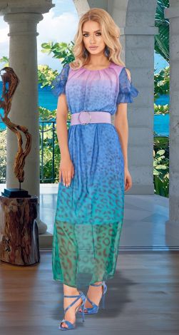 Шифонова сукня довжиною міді