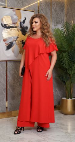 Нарядный брючный костюм большого размера