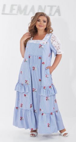 Plus size summer dress with beautiful lace
