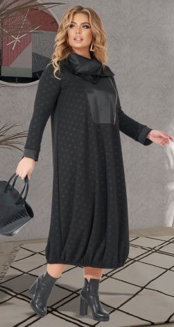 Стильне чорне плаття великого розміру