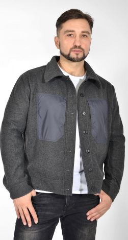 Stylish cashmere jacket with trim