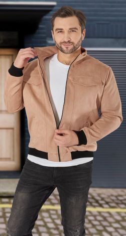 Men's eco suede jacket