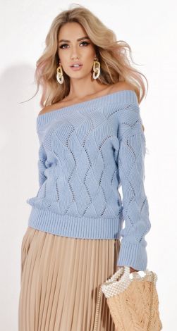 Красивый ажурный свитер