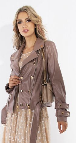 Stylish jacket made of eco leather